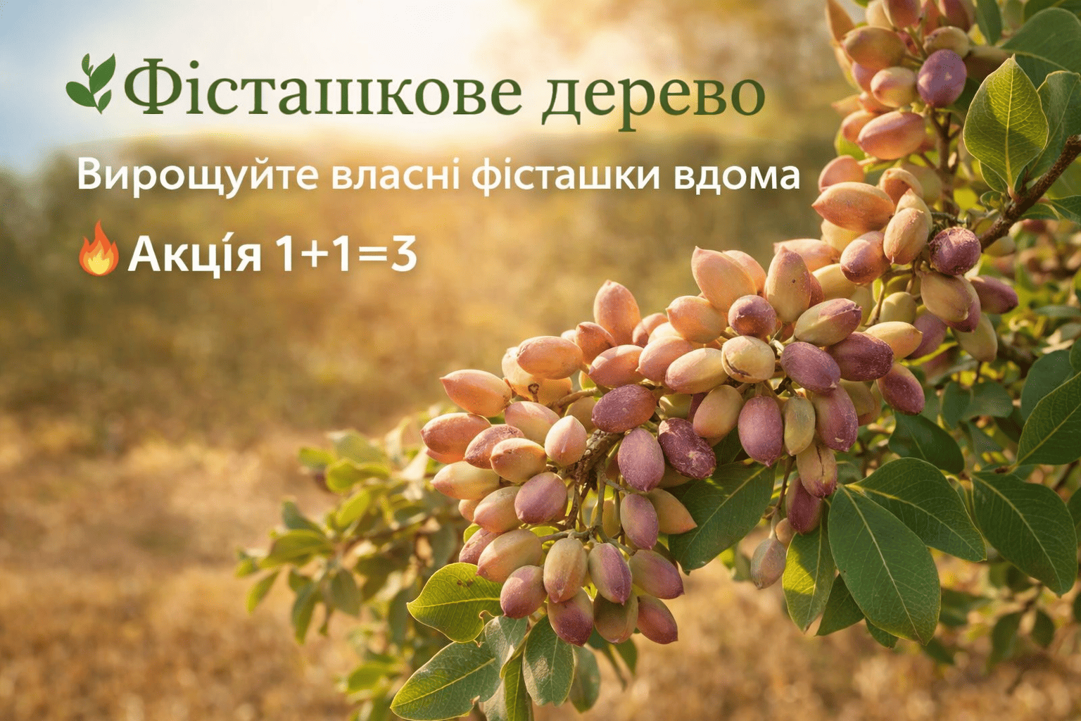 Саджанці унікального фісташкового дерева