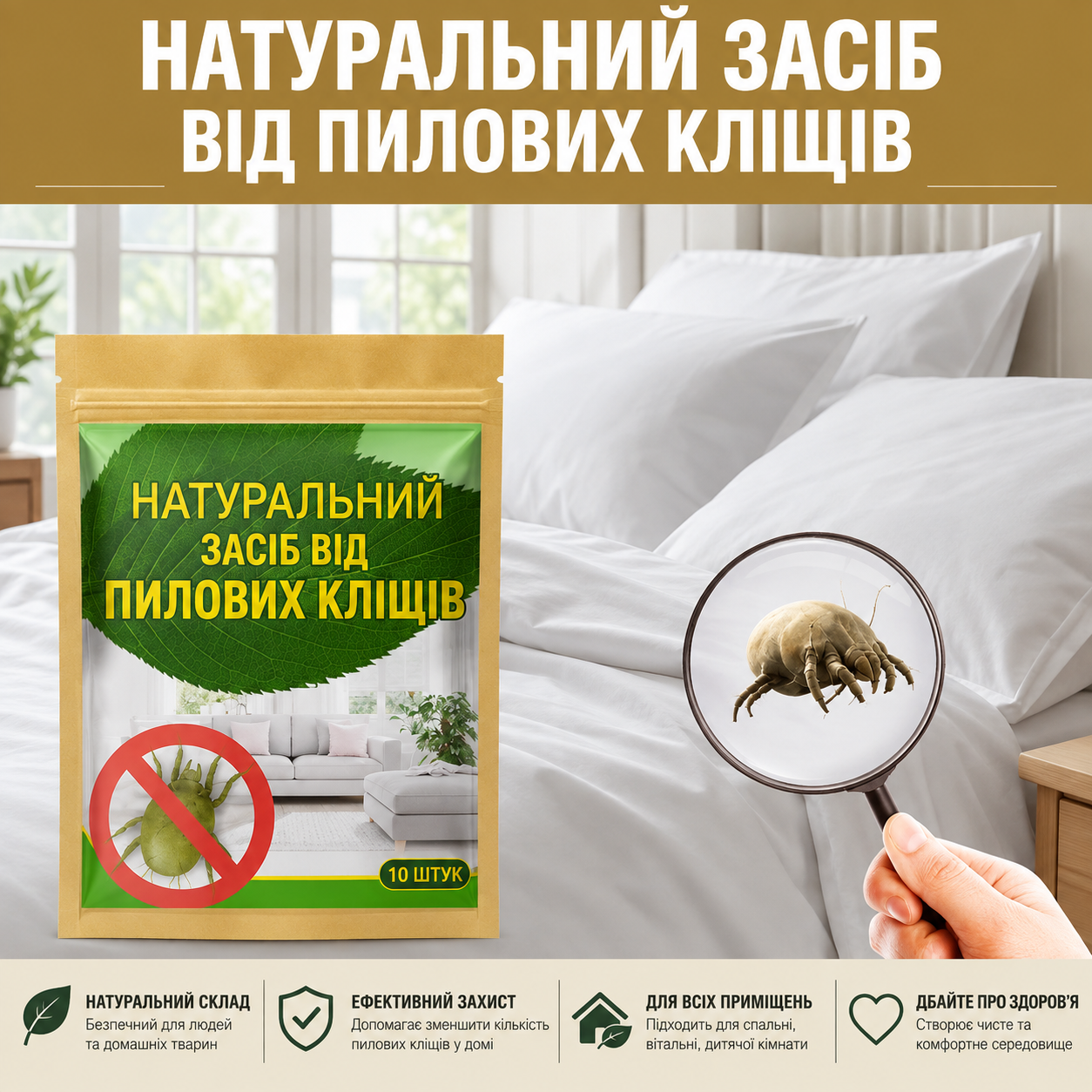 🛏️✨Саше з натуральним засобом проти кліщів