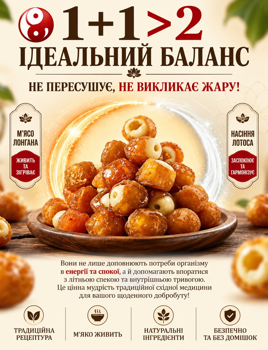 СУШЕНИЙ ЛОНГАН З ЛОТОСОМ